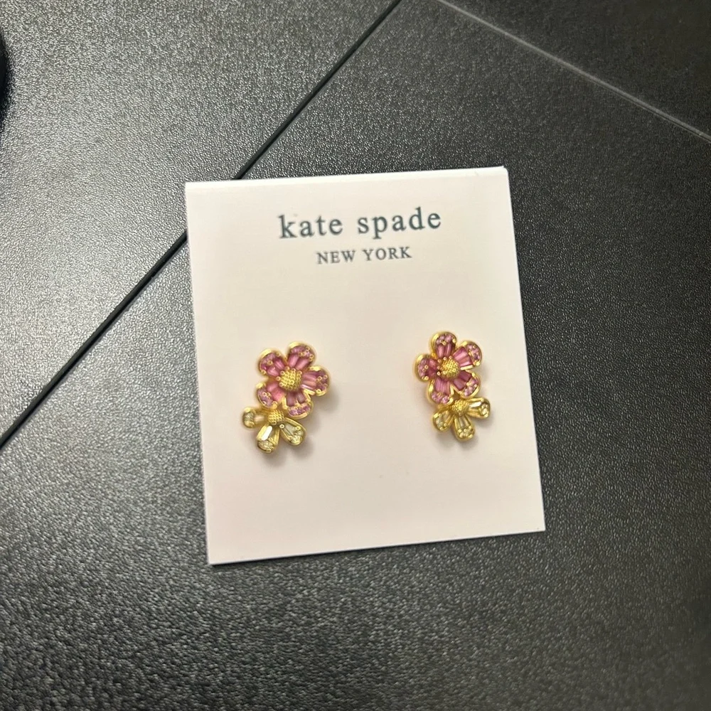 Kate Spade Flower Earrings - Picture 2 of 3